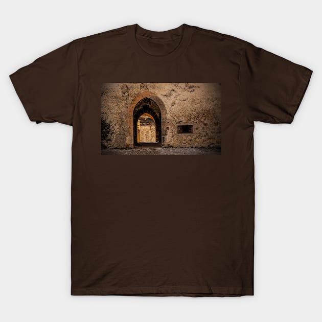 Doorway in Beseno Castle, Trentino, Italy T-Shirt by jojobob